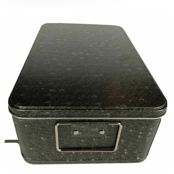 New box NIB Harley Davidson Metal Galvanized Tray Tin Box 6 spot insert - Picture 3 of 5